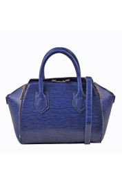 Joyce Textured Satchel-Navy