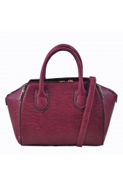 Joyce Textured Satchel-Red