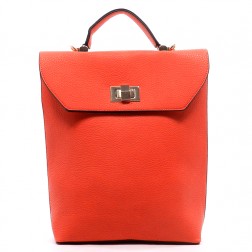 Annika Textured Twist Lock Backpack