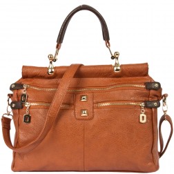 Maxwell Studded Frame Satchel