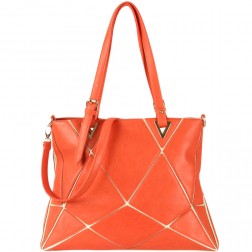 Stacey Geometric Shoulder Tote