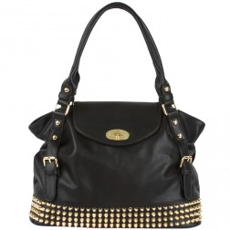 Isabelle Rhinestone Stud Satchel