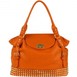 Isabelle Rhinestone Stud Satchel