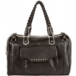 Bryce Braided Barrel Satchel Bag