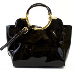 Emery Structured Satchel in Black