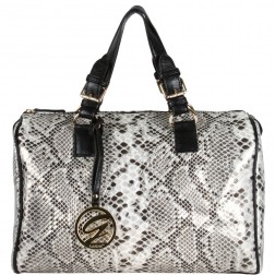 Phoebe Exotic Snakeskin Barrel Satchel