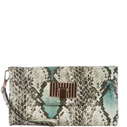 Amber Exotic Snakeskin Wallet Clutch