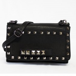 Memphis Studded Convertible Clutch in Black