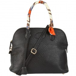 Gracie Snakeskin Bowler Satchel