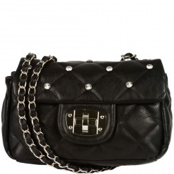 Sally Rhinestone Quilted Bag