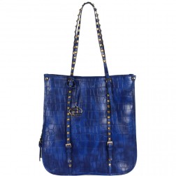 Jessie Studded Exotic Croc Tote