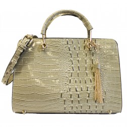 Petra Exotic Snakeskin Structured Satchel