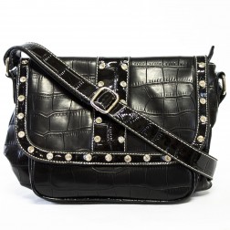 Vienna Exotic Croc Satchel