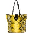 Brianne Python Snakeskin Shopper Tote