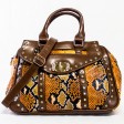 Selena Python Snakeskin Satchel