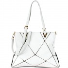 Stacey Geometric Shoulder Tote
