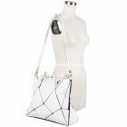 Stacey Geometric Shoulder Tote