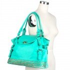 Isabelle Rhinestone Stud Satchel