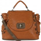 Olive Stitched Satchel