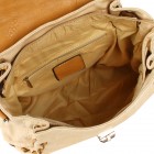 Olive Stitched Satchel