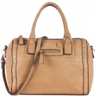 Greyson Studded Barrel Satchel