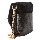 Arielle Faux Fur & Sequin Clutch