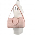 Stella Woven Barrel Satchel