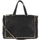 Beth Studded Barrel Satchel
