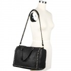 Beth Studded Barrel Satchel