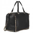 Beth Studded Barrel Satchel