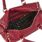 Beth Studded Barrel Satchel