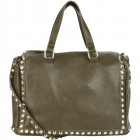 Beth Studded Barrel Satchel