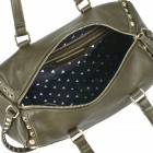 Beth Studded Barrel Satchel