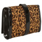 Lillian Leopard Clutch