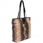 Brianne Python Shopper Tote