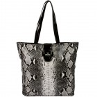 Brianne Python Shopper Tote