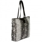 Brianne Python Shopper Tote
