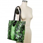 Brianne Python Shopper Tote