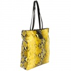 Brianne Python Shopper Tote
