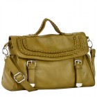 Kristin Braided Buckle Satchel