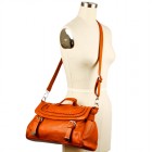 Kristin Braided Buckle Satchel