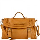 Kristin Braided Buckle Satchel