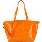 Floral Patent Tote