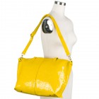 Floral Patent Tote
