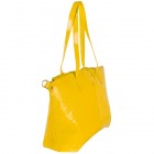 Floral Patent Tote