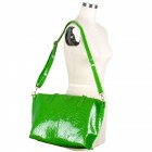 Floral Patent Tote
