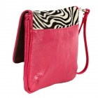 Desiree Zebra Print Envelope Clutch