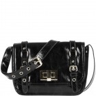 Genevieve Patent Messenger Bag