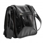 Genevieve Patent Messenger Bag