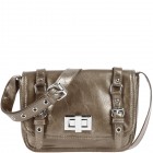 Genevieve Patent Messenger Bag